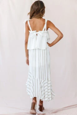 Friday Front Split Maxi Skirt Stripe Print Mustard/Navy 8 Friday Front Split Maxi Skirt Stripe Print Mustard/Navy -Bridal Dr. Denim Store 190123 sl13808 62433b01 mustard navy 27044b whit 1