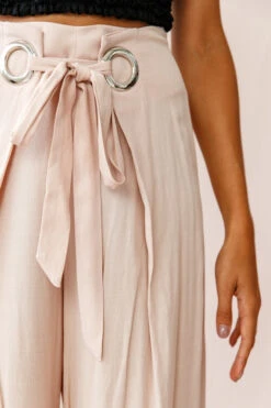 Saigon Wide Leg Eyelet Pants Mocha -Bridal Dr. Denim Store 190123 sl15230 26360b mocha st1988b black