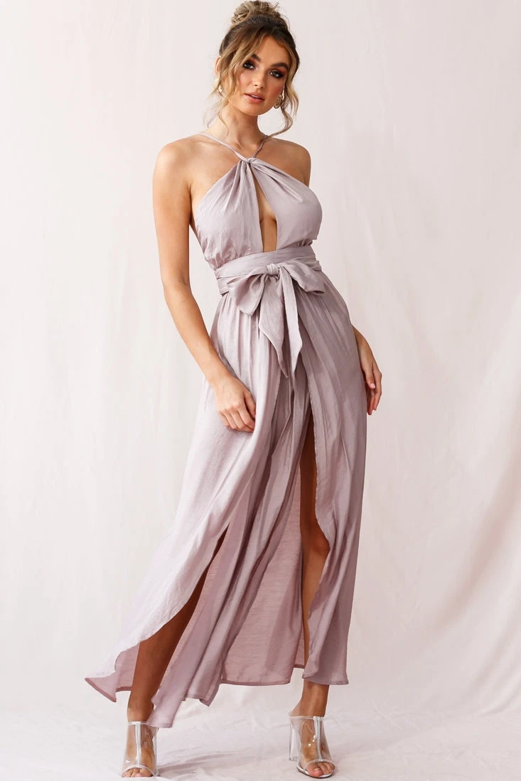 Athena High Split Maxi Dress Mauve 1 Athena High Split Maxi Dress Mauve