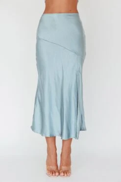 Well Versed Split Midi Skirt Sage -Bridal Dr. Denim Store 27595DS36 S 20SAGE 4