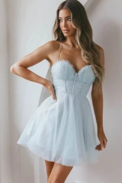 Smitten Sweetheart Neckline Chiffon Mini Party Dress Pistachio 12 Smitten Sweetheart Neckline Chiffon Mini Party Dress Pistachio -Bridal Dr. Denim Store 63309J 20PISTACHIO 6