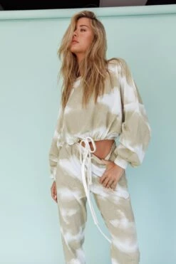 Low Key Drawstring Ribbed Pants Green 12 Low Key Drawstring Ribbed Pants Green -Bridal Dr. Denim Store 63323B B 20GREEN 5