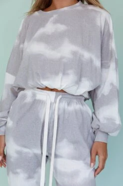 Low Key Drawstring Ribbed Pants Grey -Bridal Dr. Denim Store 63323B B 20GREY 6