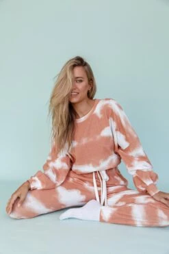 Low Key Drawstring Ribbed Pants Orange -Bridal Dr. Denim Store 63323B B 20ORANGE 2