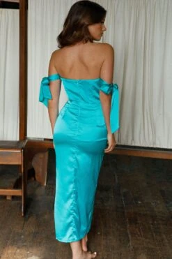 Engelique Tied Sleeve Midi Dress Jade -Bridal Dr. Denim Store 63753B 20JADE 3