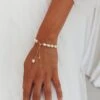 Sharie Baroque Pearl Bracelet Gold