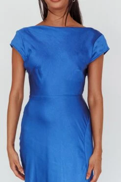 Lucinda Twist Back Midi Dress Navy -Bridal Dr. Denim Store CM1311B01 20NAVY 4