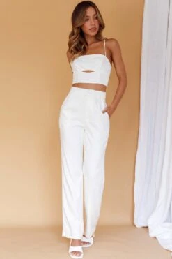 Lyrics Straight Leg Pants White -Bridal Dr. Denim Store CM4075D PWHITE 5