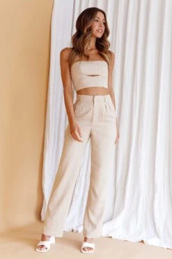 Lyrics Straight Leg Pants Oat -Bridal Dr. Denim Store CM4075D P 20OAT 5