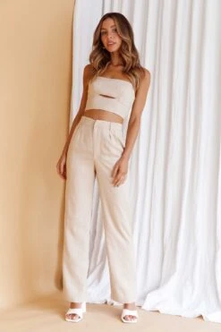 Lyrics Straight Leg Pants Oat -Bridal Dr. Denim Store CM4075D P 20OAT 7