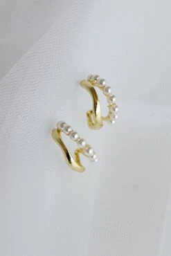 Charis Double Hoops Gold -Bridal Dr. Denim Store ER00112 20GOLD 5