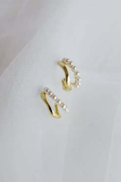 Charis Double Hoops Gold -Bridal Dr. Denim Store ER00112 20GOLD 6