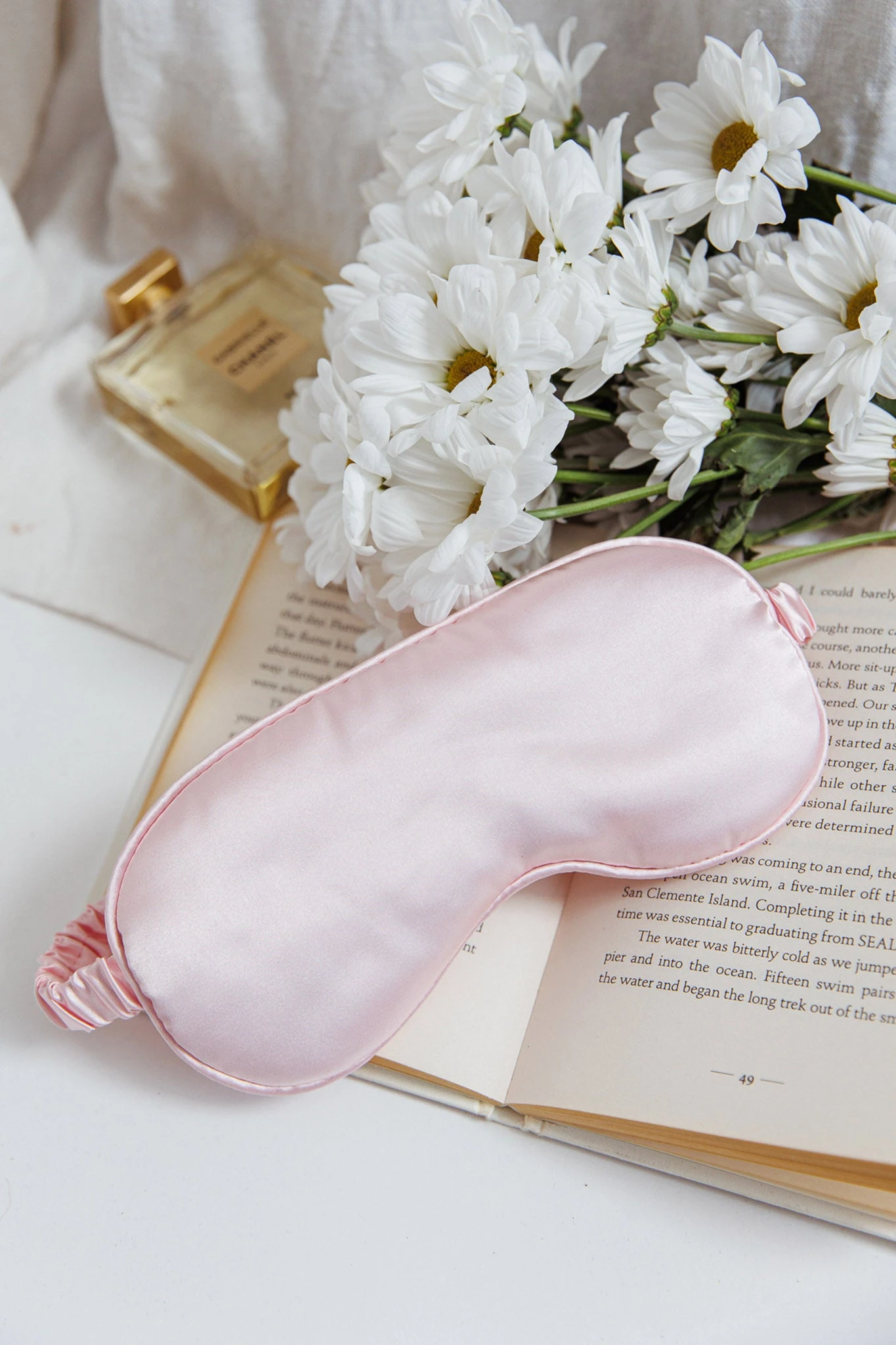 Sweet Dreams Satin Eye Mask Pink 1 Sweet Dreams Satin Eye Mask Pink