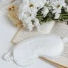 Sweet Dreams Satin Eye Mask White