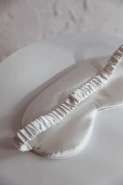 Sweet Dreams Satin Eye Mask White 11 Sweet Dreams Satin Eye Mask White -Bridal Dr. Denim Store EYE001 20WHITE 6