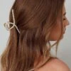 Hannah Pearl Twist Hair Claw Gold