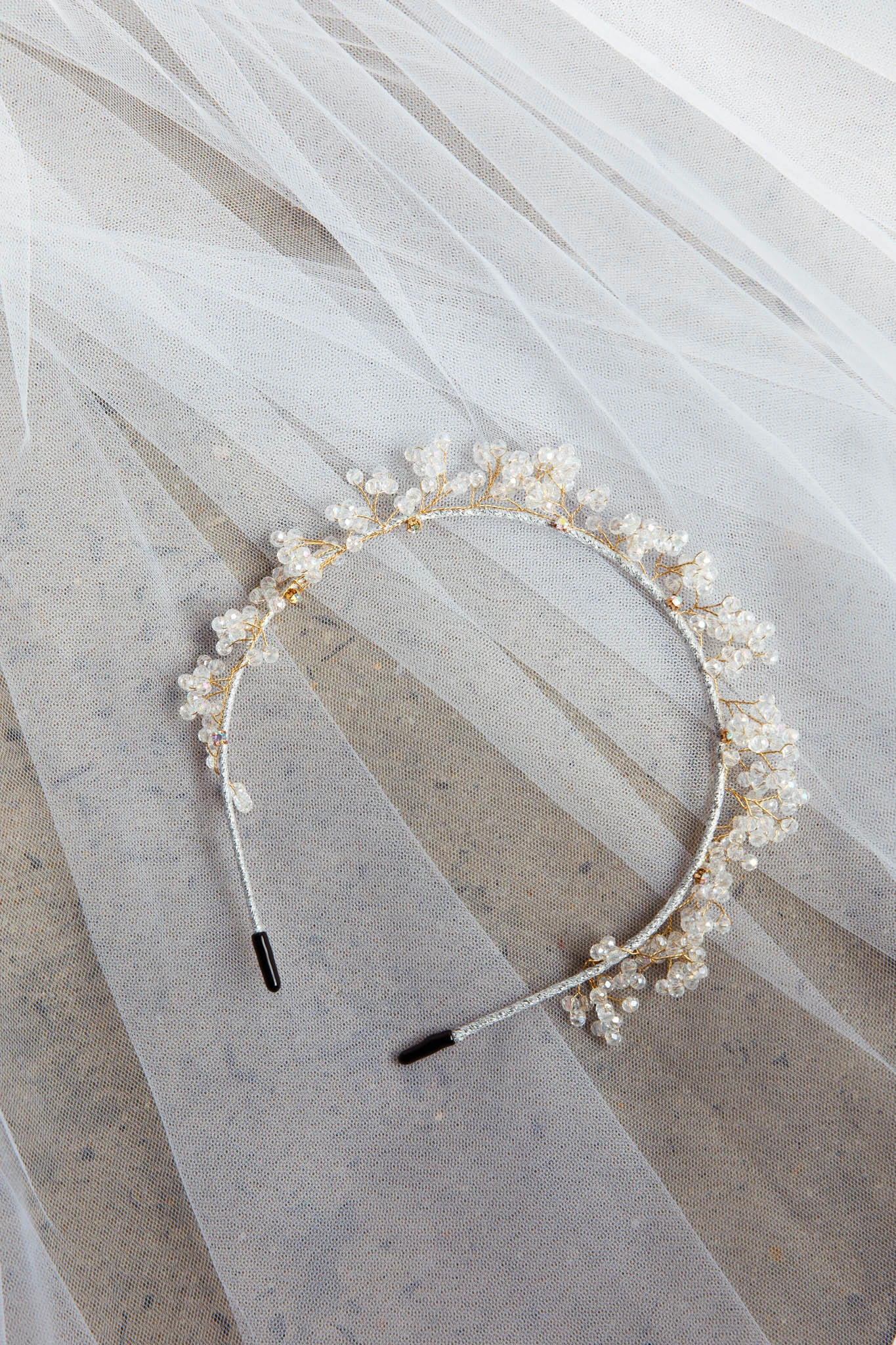Feuille Crystal Headband Clear 4 Feuille Crystal Headband Clear - Image 4