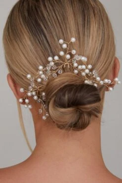 Medusa Pearl Hair Pin -Bridal Dr. Denim Store HA00041GOLD 4