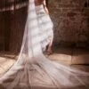 Divine Long Pearl Veil White