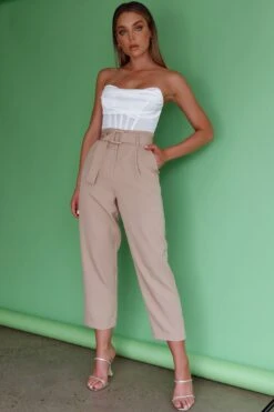 Chance Encounter Straight Leg Pants Latte 23 Chance Encounter Straight Leg Pants Latte -Bridal Dr. Denim Store SL11830P 20LATTE 2