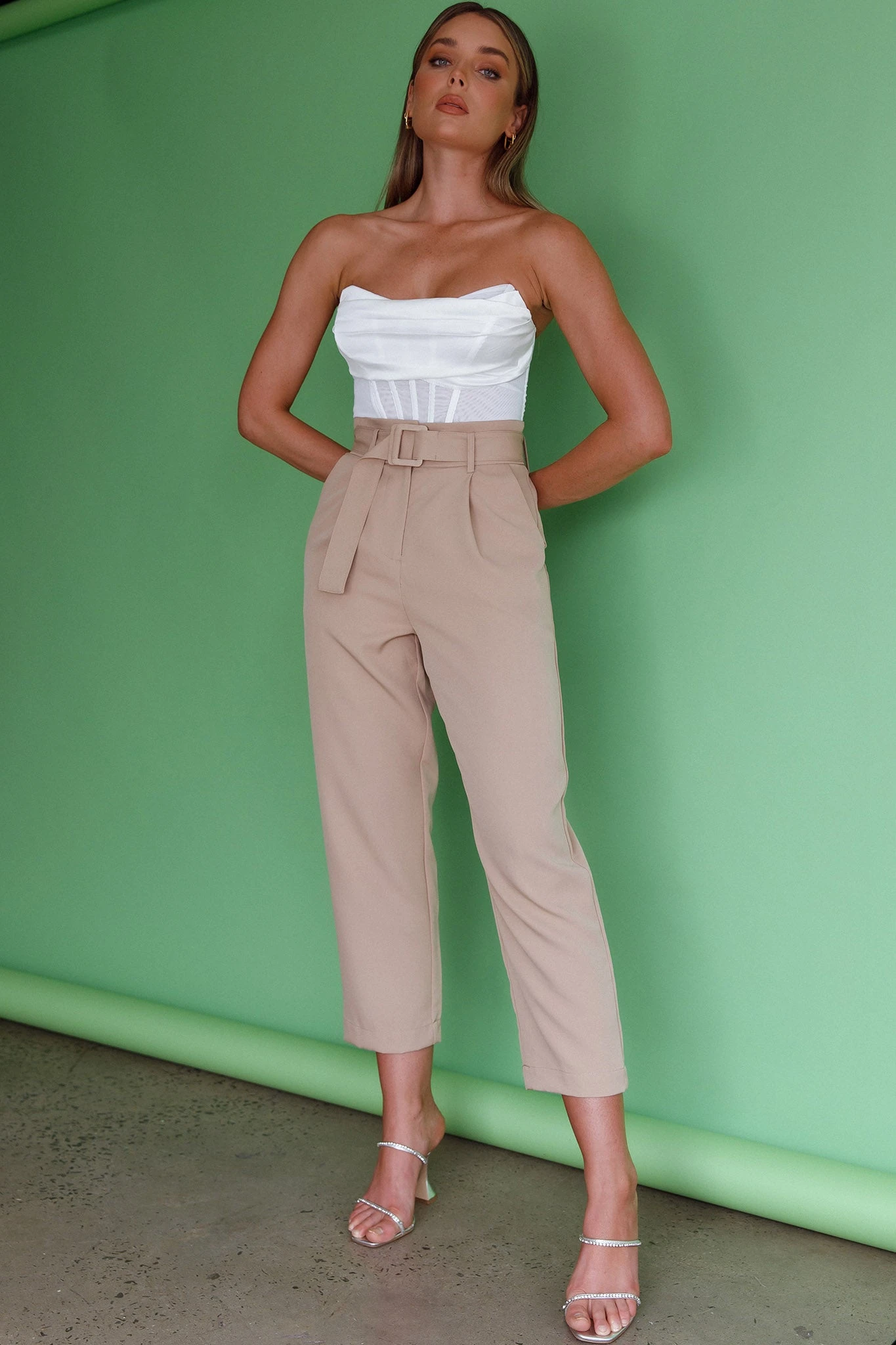 Chance Encounter Straight Leg Pants Latte 11 Chance Encounter Straight Leg Pants Latte - Image 11