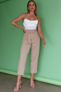 Chance Encounter Straight Leg Pants Latte 27 Chance Encounter Straight Leg Pants Latte -Bridal Dr. Denim Store SL11830P 20LATTE 7