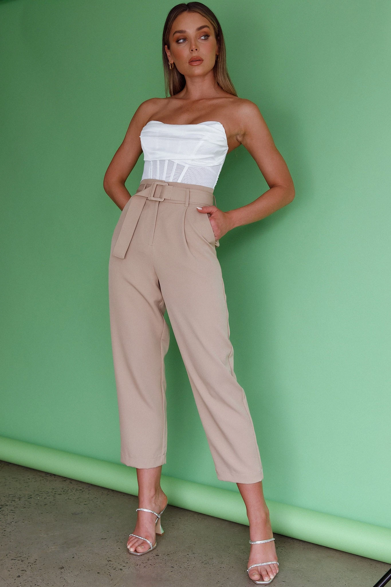 Chance Encounter Straight Leg Pants Latte 15 Chance Encounter Straight Leg Pants Latte - Image 15