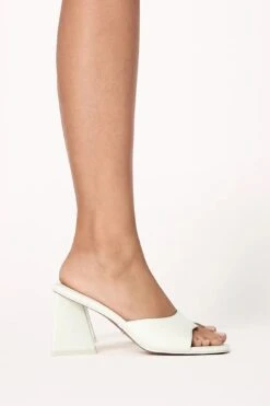 Billini Gracen Triangle Block Heel White -Bridal Dr. Denim Store SLBL009 20WHITE 5