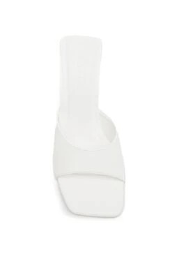 Billini Gracen Triangle Block Heel White -Bridal Dr. Denim Store SLBL009 20WHITE 6