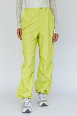 Break Dance Wide Leg Drawstring Pants Lime -Bridal Dr. Denim Store SLCP11834 20LIME 4