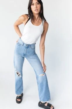 Dr. Denim Dr Denim Echo Jeans Empress Sky Blue Rip 10 Dr. Denim Dr Denim Echo Jeans Empress Sky Blue Rip -Bridal Dr. Denim Store SLDD001SKYBLUE 5