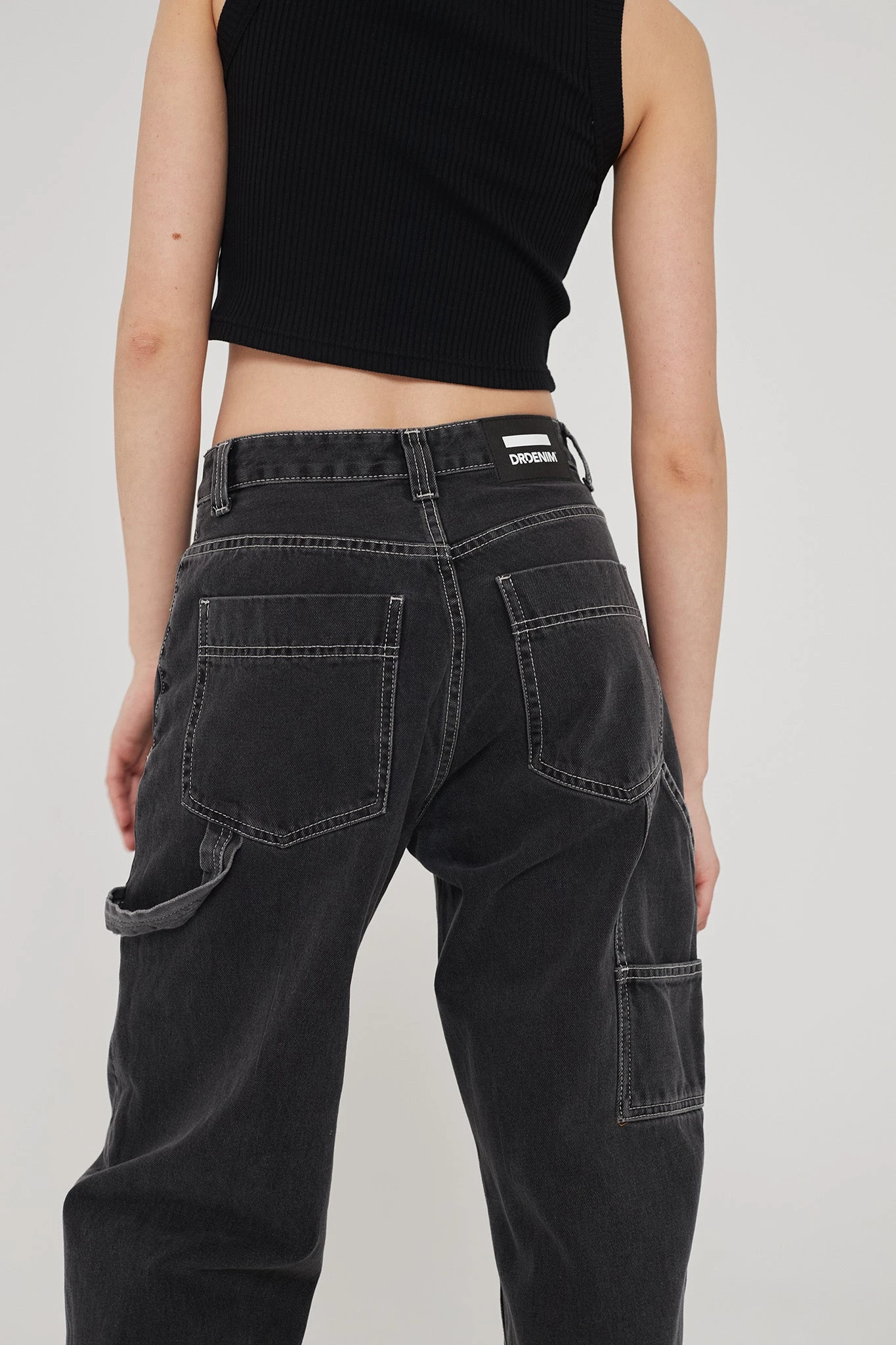 Dr. Denim Dr Denim Faye Worker Concrete Black 4 Dr. Denim Dr Denim Faye Worker Concrete Black - Image 4