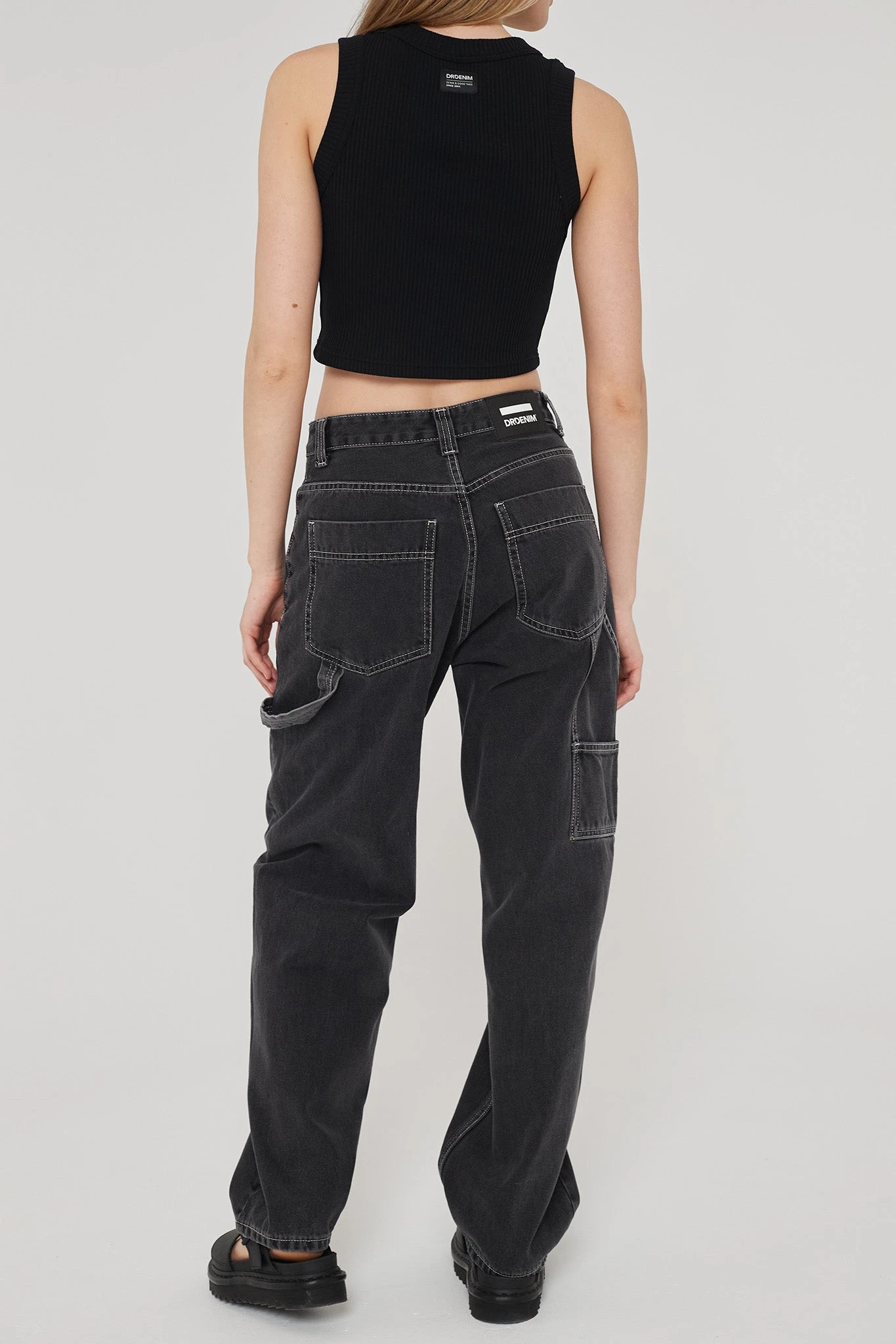 Dr. Denim Dr Denim Faye Worker Concrete Black 5 Dr. Denim Dr Denim Faye Worker Concrete Black - Image 5