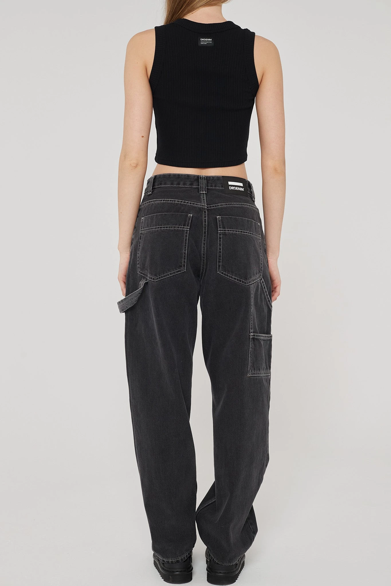 Dr. Denim Dr Denim Faye Worker Concrete Black 6 Dr. Denim Dr Denim Faye Worker Concrete Black - Image 6