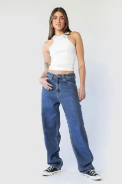 Dr. Denim Dr Denim Faye Worker Pebble Mid Stone -Bridal Dr. Denim Store SLDD004PEBBLEMIDSTONE 5