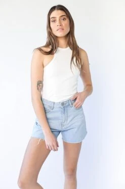 Dr. Denim Dr Denim Nora Shorts Empress Light Blue -Bridal Dr. Denim Store SLDD005EMPRESSLIGHTBLUE 7