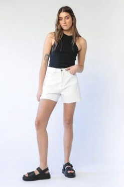 Dr. Denim Dr Denim Nora Shorts Light Ecru -Bridal Dr. Denim Store SLDD005LIGHTECRU 2 704f76f4 bd87 4335 b66b 28ed0867b36a