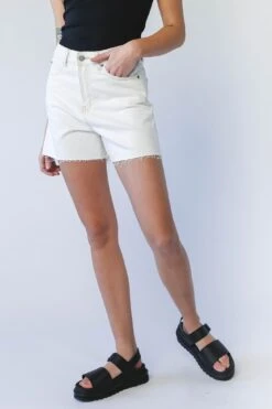 Dr. Denim Dr Denim Nora Shorts Light Ecru -Bridal Dr. Denim Store SLDD005LIGHTECRU 5