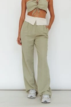 East Village Foldover Pants Sage 8 East Village Foldover Pants Sage -Bridal Dr. Denim Store SLP1448 20SAGE 4