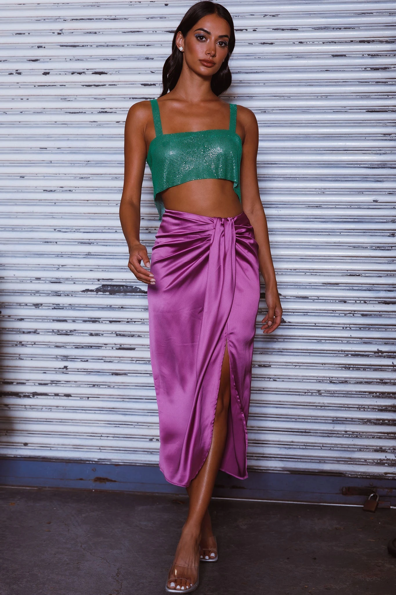 On The Money Gathered Midi Skirt Orchid 7 On The Money Gathered Midi Skirt Orchid - Image 7