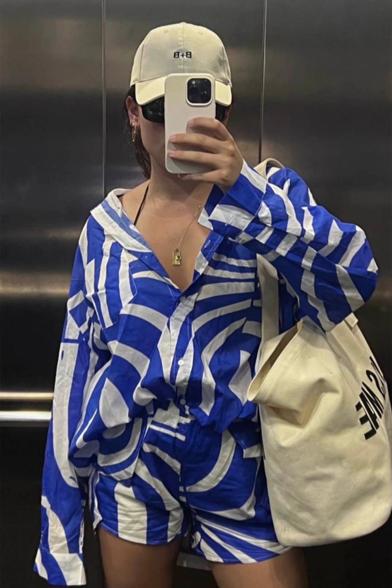 SNDYS Heather Shorts Swirl Blue 2 SNDYS Heather Shorts Swirl Blue - Image 2