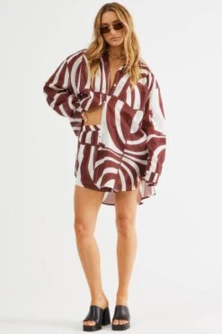 SNDYS Heather Shorts Swirl Brown -Bridal Dr. Denim Store SLSD03 P 20BROWN 6