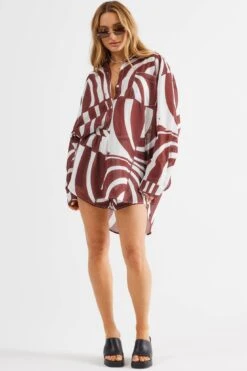 SNDYS Heather Shorts Swirl Brown -Bridal Dr. Denim Store SLSD03 P 20BROWN 8