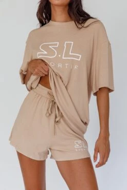 On Track SL Logo Shorts Camel 11 On Track SL Logo Shorts Camel -Bridal Dr. Denim Store SLST3056D B 20CAMEL 4