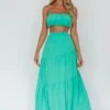 Bondi Waist Tie Maxi Skirt Apple