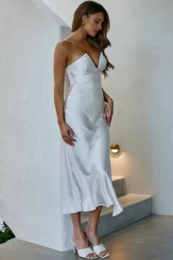 Ma Jolie Strapless Midi Dress Champagne 12 Ma Jolie Strapless Midi Dress Champagne -Bridal Dr. Denim Store SR0182B01 20CHAMPAGNE 4