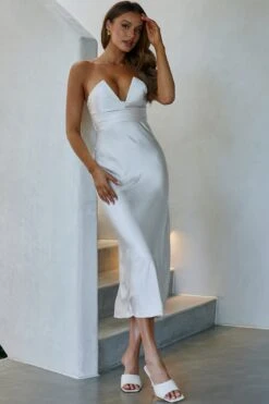 Ma Jolie Strapless Midi Dress Champagne 17 Ma Jolie Strapless Midi Dress Champagne -Bridal Dr. Denim Store SR0182B01 20CHAMPAGNE 9