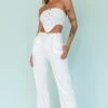 Uptown Wide Leg Pants White