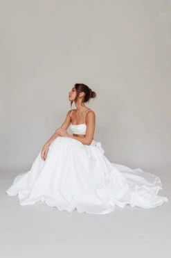 Love Songs Tied Back Maxi Skirt White -Bridal Dr. Denim Store SR0795J S 20WHITE 7