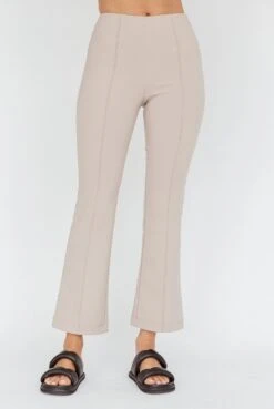 Sabria Mid-Rise Flare Pants Beige -Bridal Dr. Denim Store SR0918J 20BEIGE 4